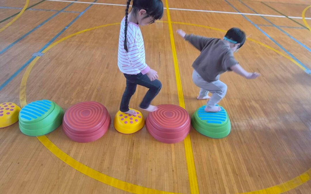 今日の活動11月11日（火）年中７人・年少３人・・もも・あんず・・・体育館で運動会の練習・ブリオ・午睡